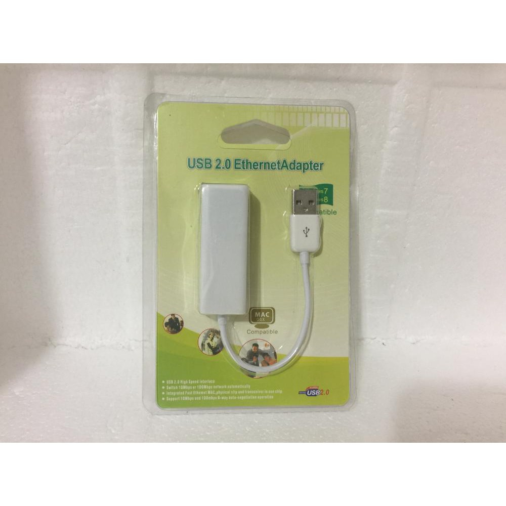 Jual USB To LAN Adapter USB 2.0 TO LAN VKQF9700 Shopee