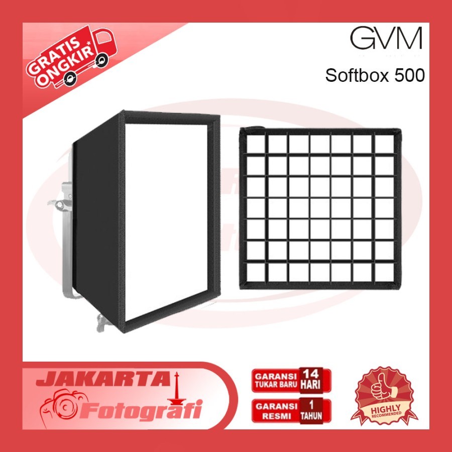 Jual GVM Softbox 500 for 480LS/560AS/800DRGB Series LED Lights (11 x 11 ...