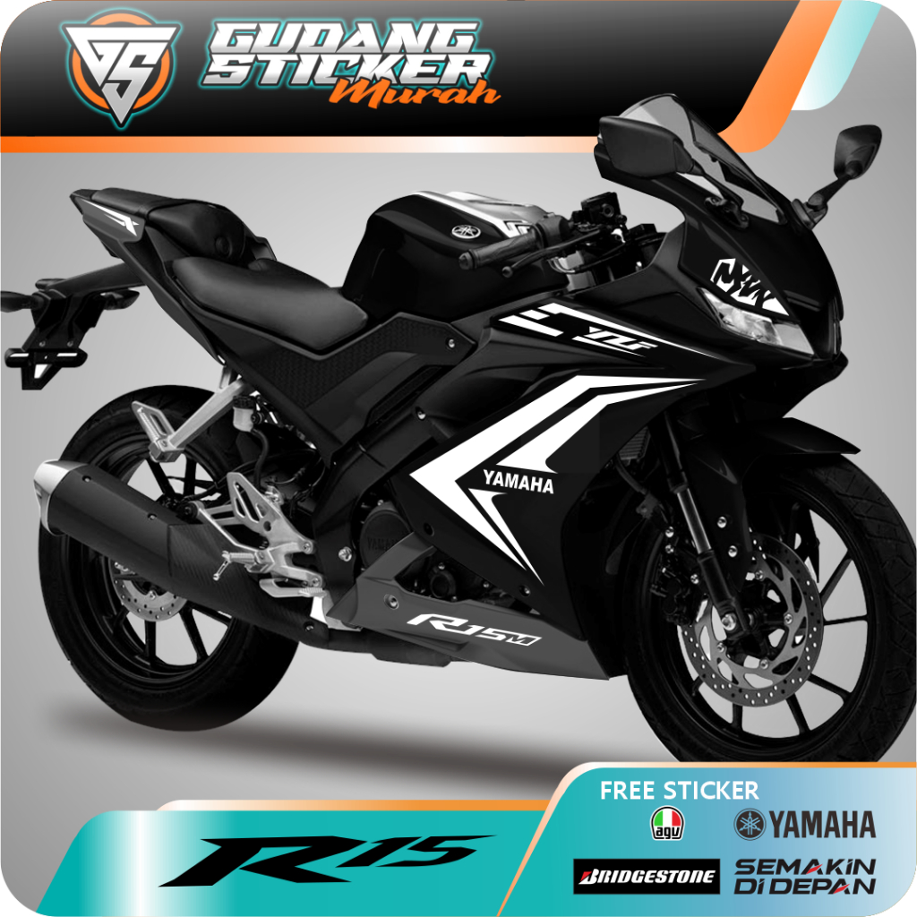 Jual STRIPING CUTTING R15 V3 STIKER YAMAHA YZF STICKER BISA REQUEST ...