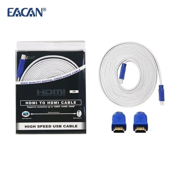 Kabel Flat HDMI to HDMI 5meter Gold Plated