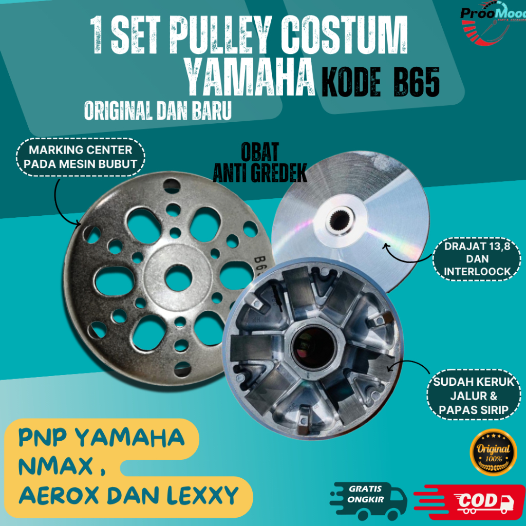 Jual Pulley Set Rumah Roller Custom Upgrade Pulley Nmax Aerox Lexi