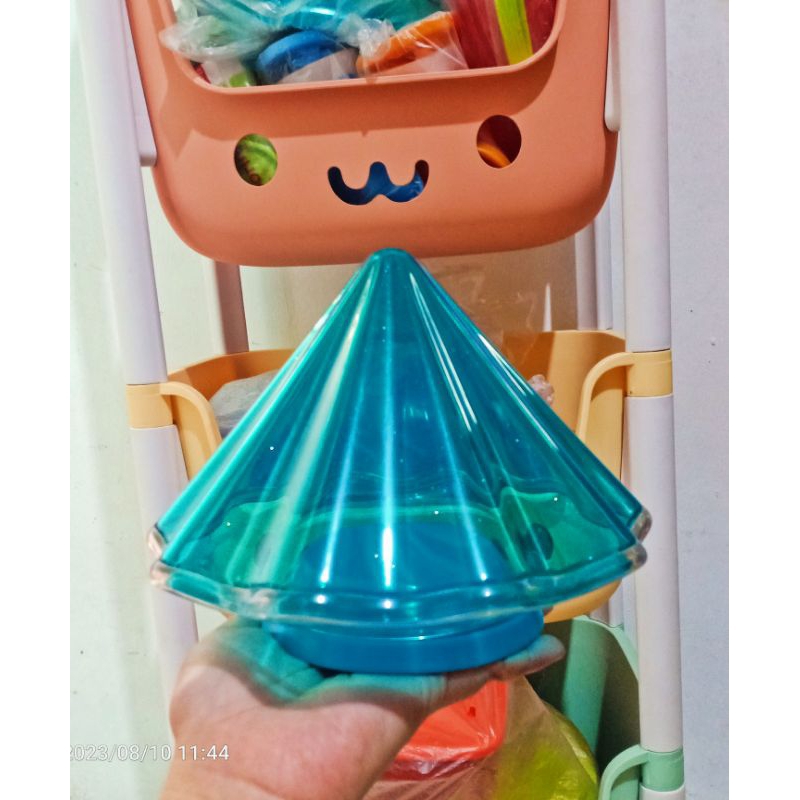 Jual Tupperware kristal tempat coklat atau permen lucu warna biru untuk ...
