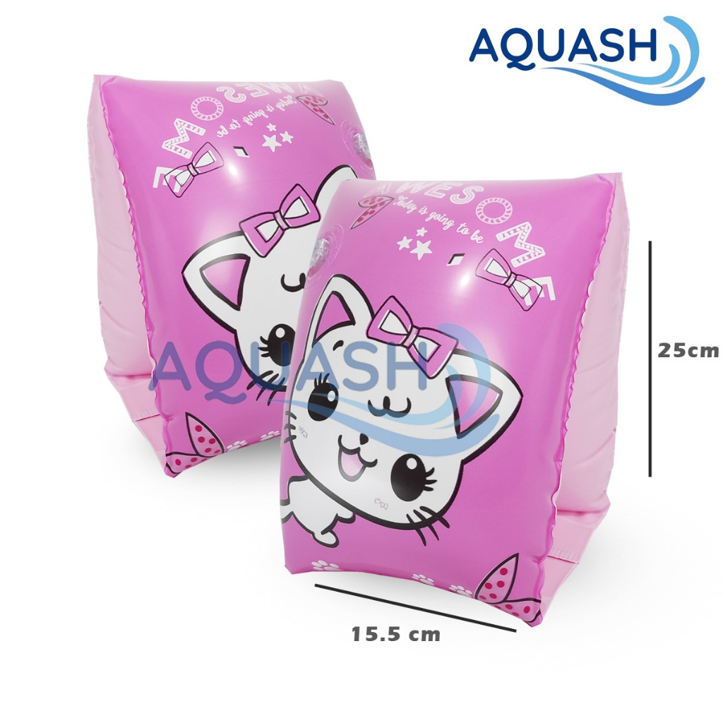 Jual Pelampung Tangan Lengan Renang Anak ArmBand KarakterPolos Swim Arm Ring Ukuran 25cmx15.5cm