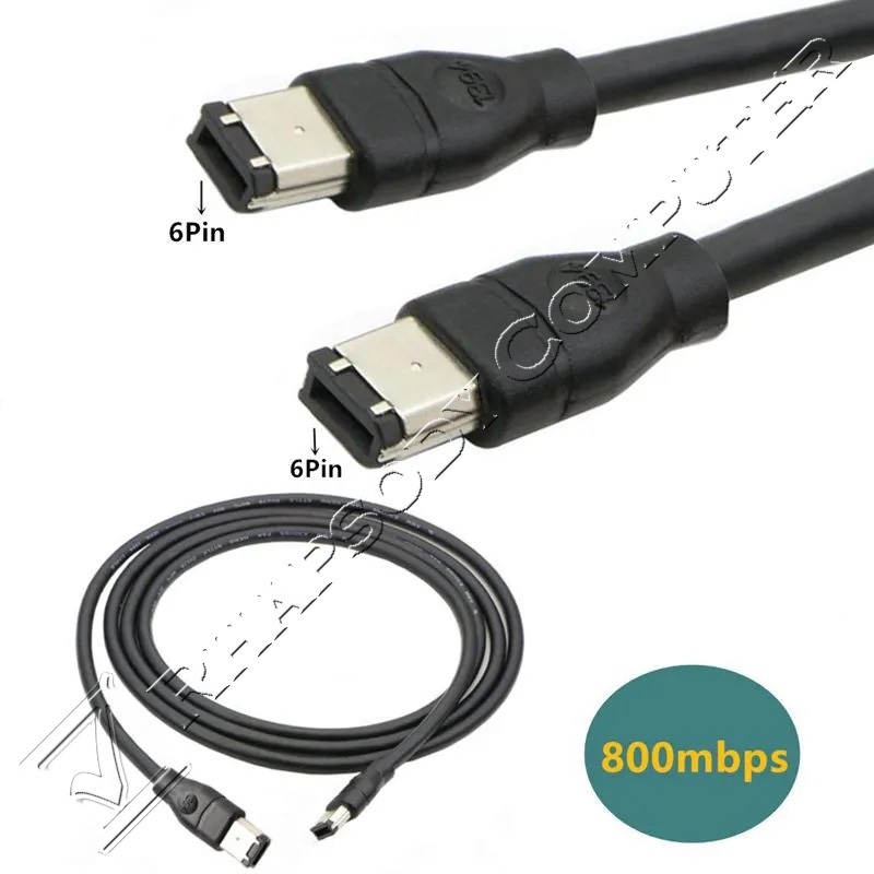 Jual Kabel Firewire IEEE 1394 6 pin - 6 pin | Shopee Indonesia