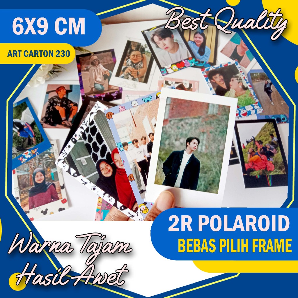 Jual Cetak Foto 2R ala Polaro1d MURAH -FRAME SERI 1 | Shopee Indonesia