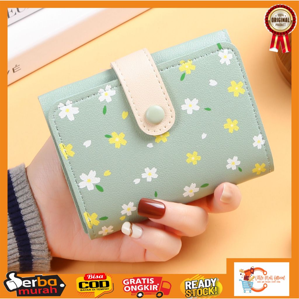 Jual Little Mall DOMPET WANITA IMPORT FASHION KOREA LUCU MOTIF BUNGA ...