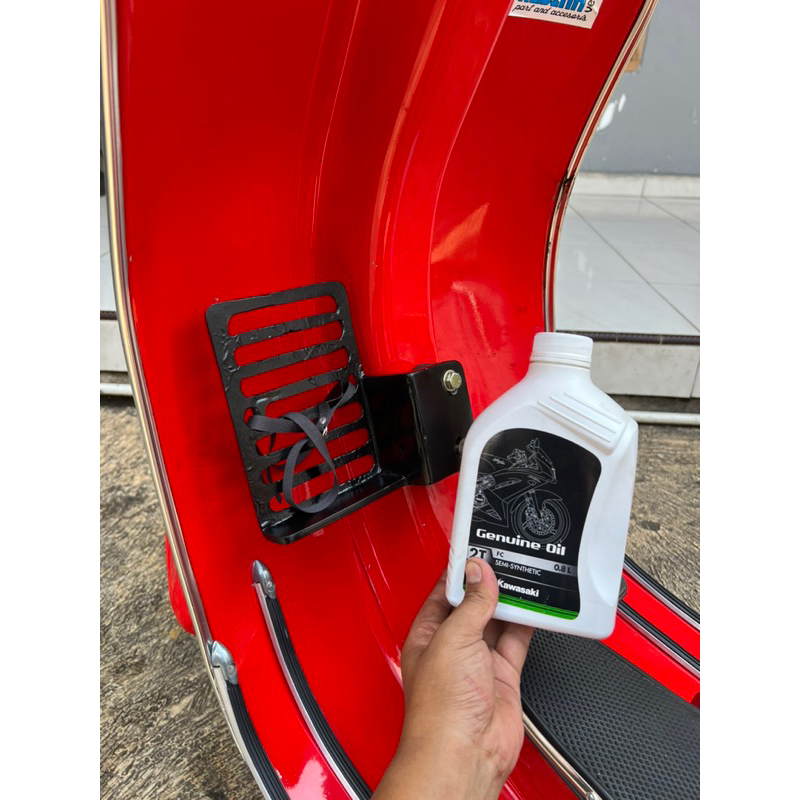 Jual rak samping oli vespa / middle rak oli vespa murah model minimalis ...
