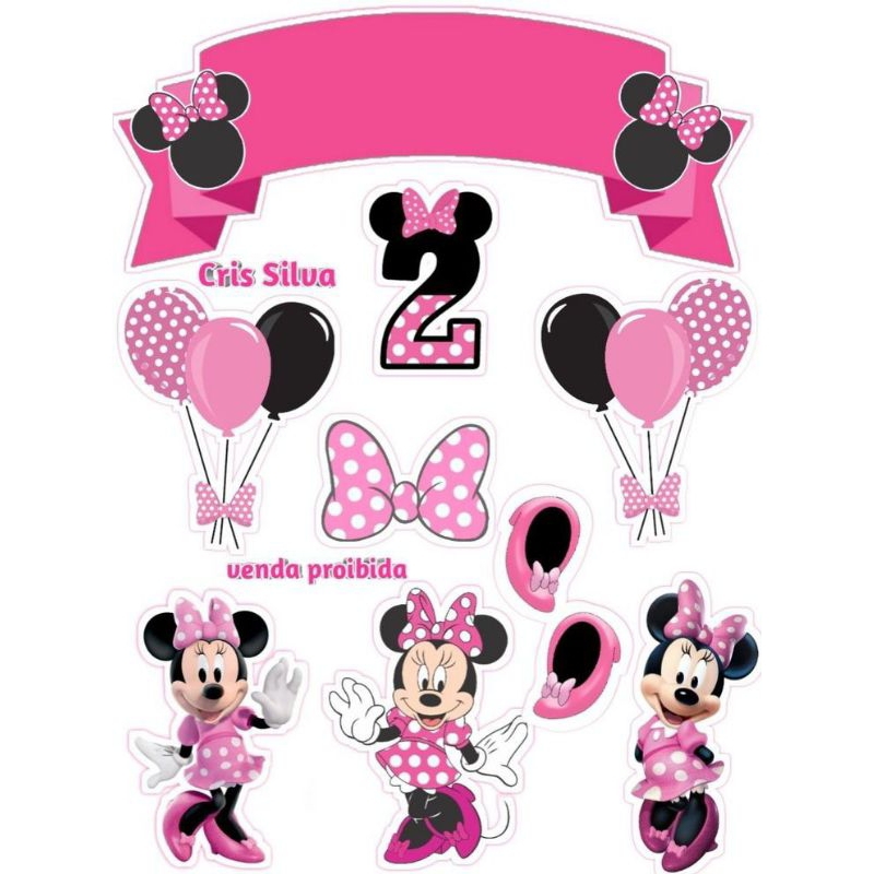 Jual Topper Cake Ultah Karakter Mini Mouse | Shopee Indonesia