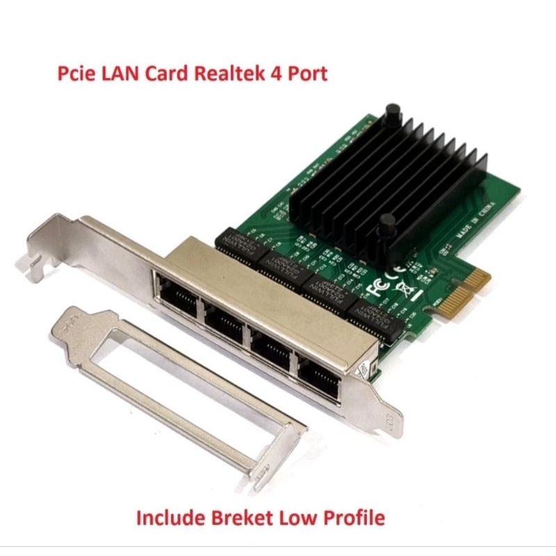 Jual Lan Card 4 Port Gigabit Chipset Realtek Interface PCIE Shopee