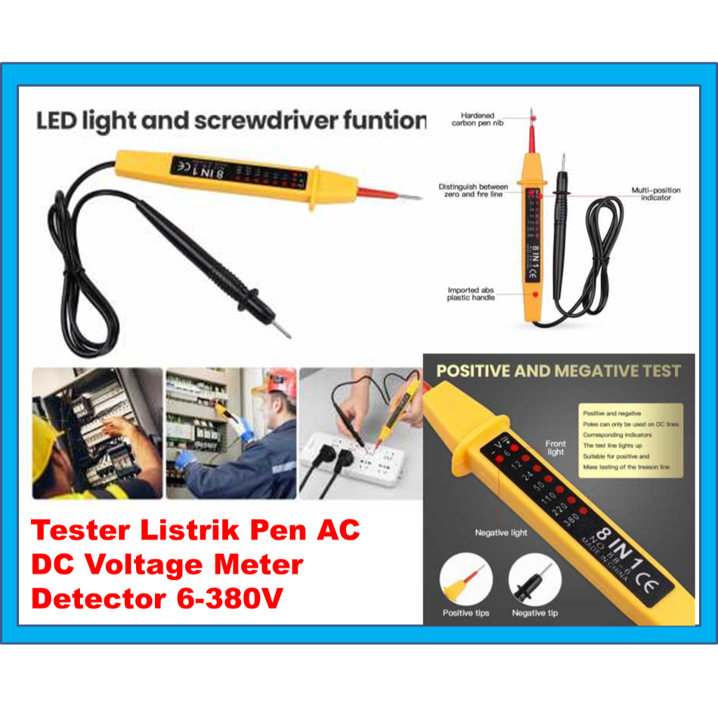Jual Tespen Digital Non Contact AC Pengukur Arus Listrik/Mayitr Tester ...