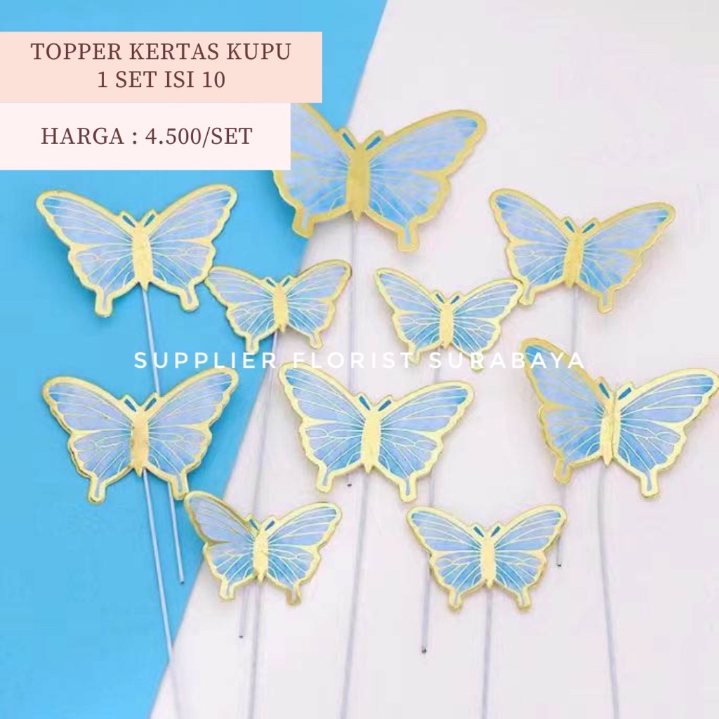 Jual TOPPER HIASAN KUE KUPU KUPU BUTTERFLY CAKE TOPPER ULANG TAHUN ...