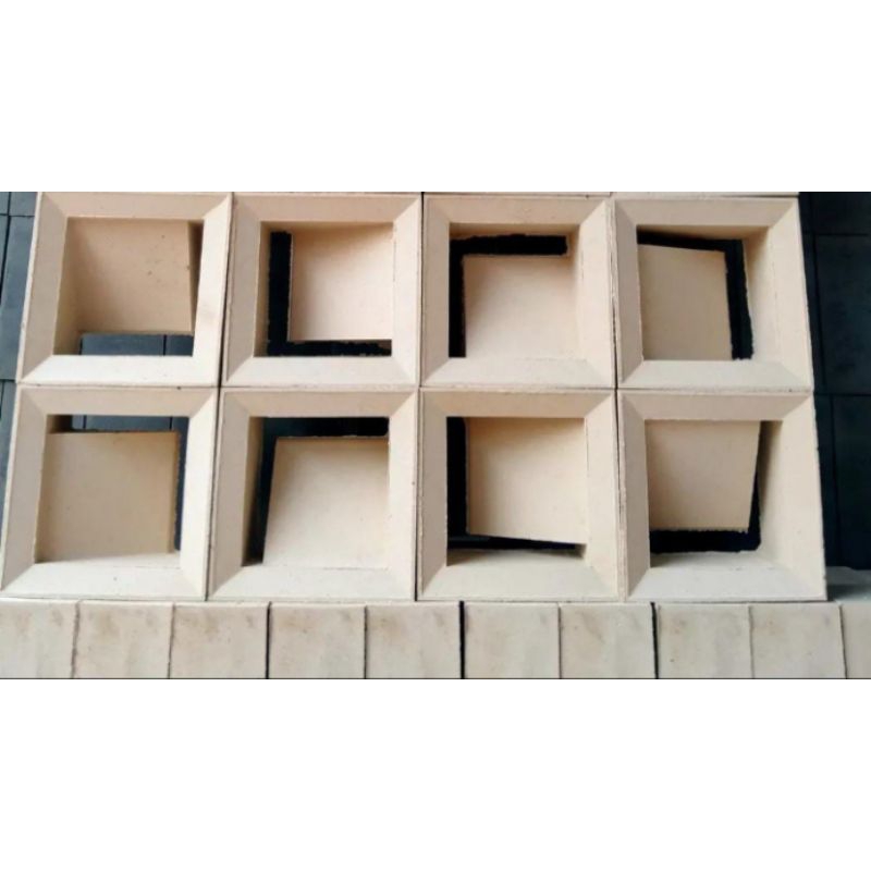 Jual pagar rumah minimalis, roster motif nako putih | Shopee Indonesia