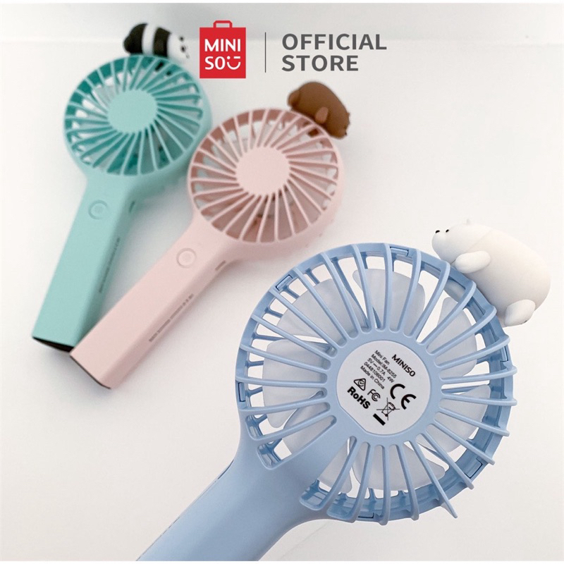 Jual MINISO MINI FAN WE BARE BEARS / Kipas angin miniso we bare bears