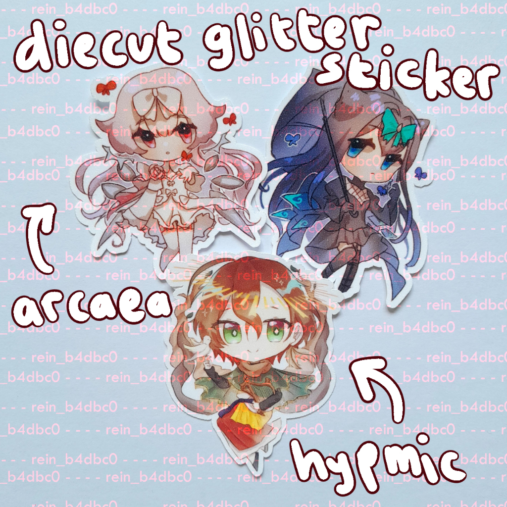 Jual Diecut Sticker Glitter 6cm Arcaea Hypmic Original Character ...
