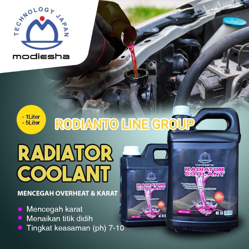 Jual RADIATOR COOLANT MODIESHA / AIR RADIATOR 1L DAN 5L MERAH HIJAU ...