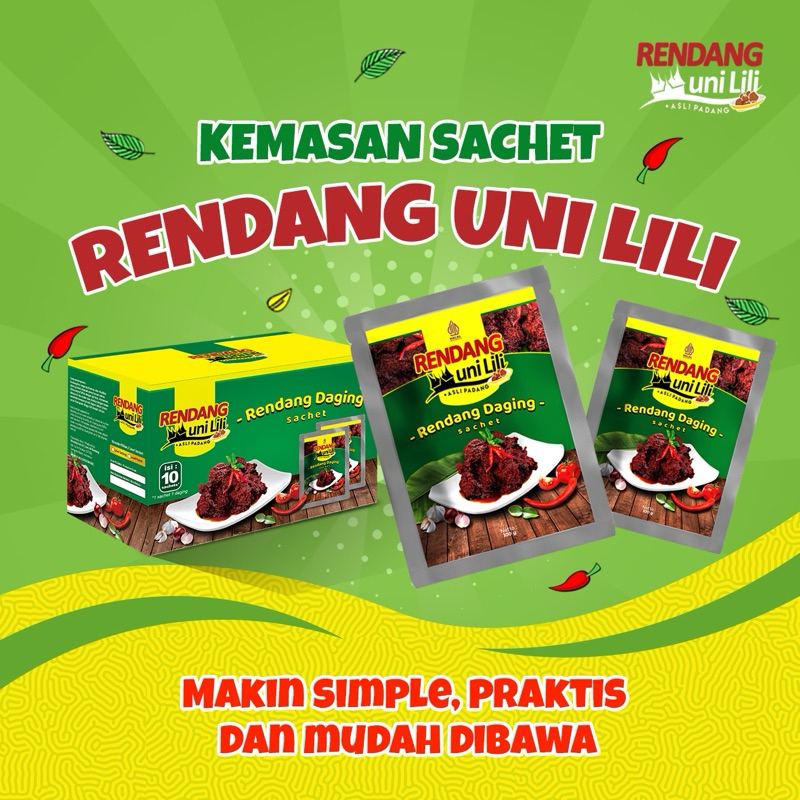 Jual Rendang Uni Lili Rendang Daging 250 Gr Asli Padang Md Bpom Halal