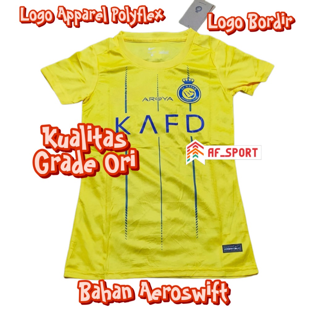 Jual Jersey Bola Ladies Al Nassr Home 2023 2024 Grade Ori Import