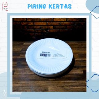 Jual Pcs Piring Kertas Polos Detpak Piring Kertas Putih Piring