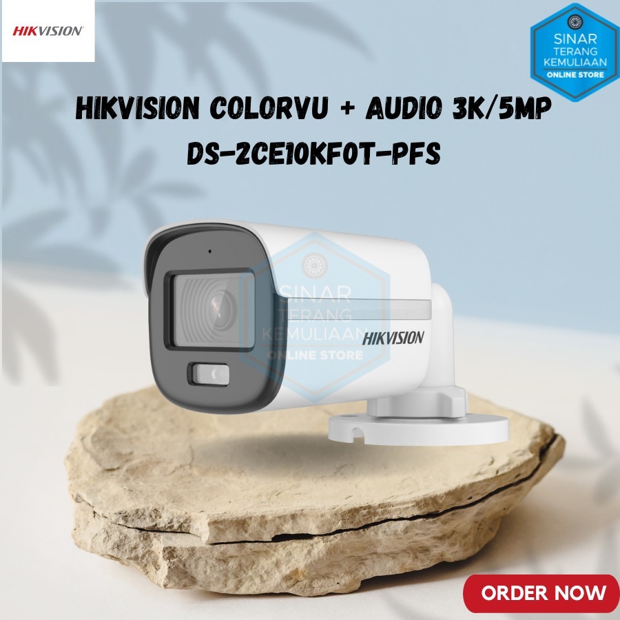 thumbnail image 2 of DS-2CE10KF0T-PFS CCTV Camera – 3k/5MP ColorVu Mini Bullet, Audio, BNC, Weatherproof 2 of 3