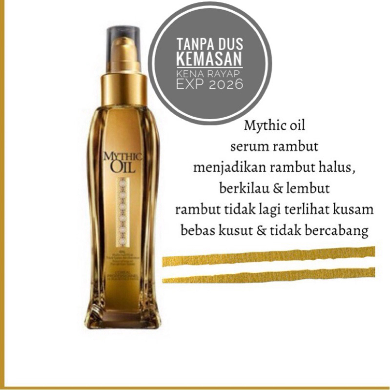 L'oreal Professionnel Mythic Oil Nourishing Oil with Argan Oil (All Hair  Types) 100ml/3.4oz buy to Indonesia. CosmoStore Indonesia