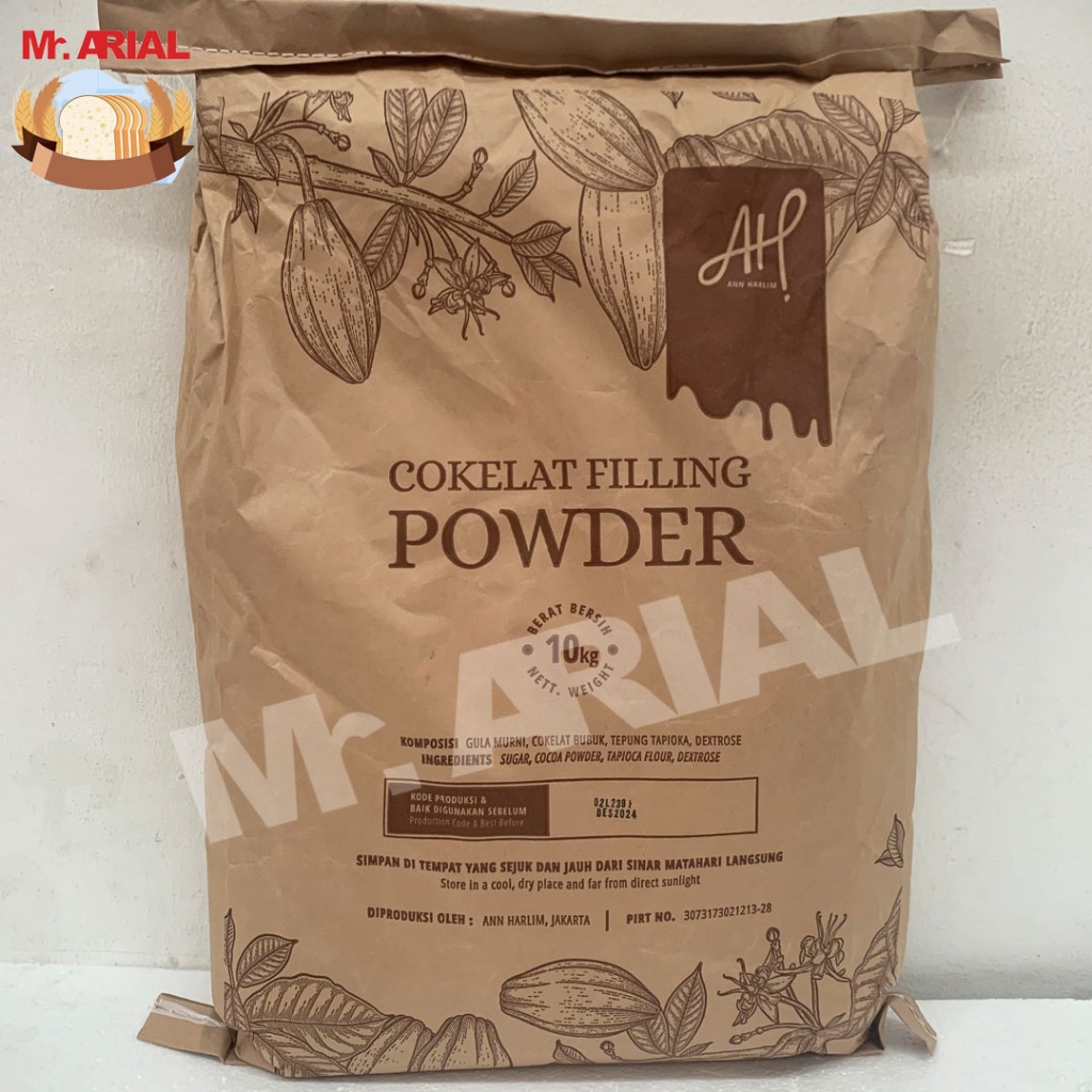 Jual AH Choco Filling Powder 10 kg/Bubuk Isian Coklat/Bread Filling ...