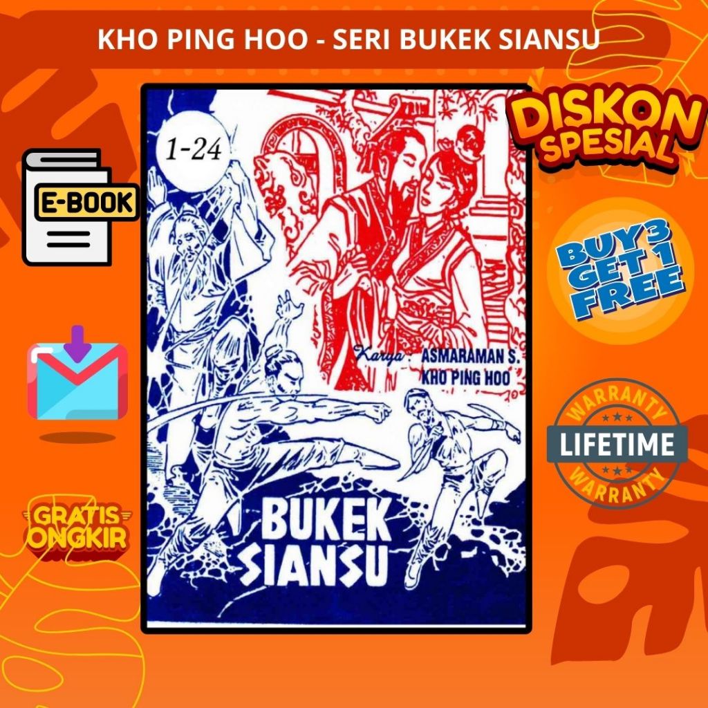 Jual Cerita Silat Kho Ping Hoo Seri Bukek Siansu Bahasa Indonesia