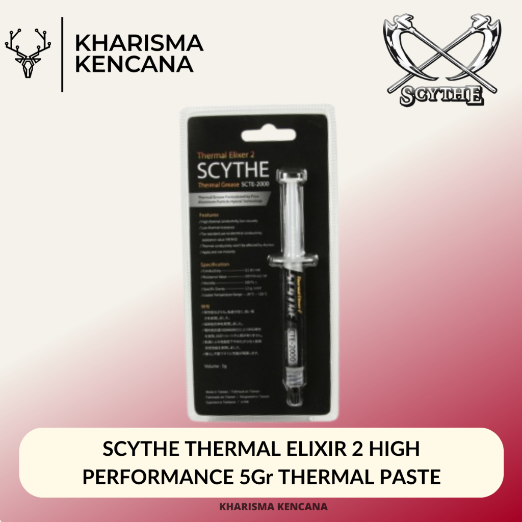 Jual SCYTHE THERMAL ELIXIR 2 HIGH PERFORMANCE 5Gr THERMAL PASTE Shopee Indonesia