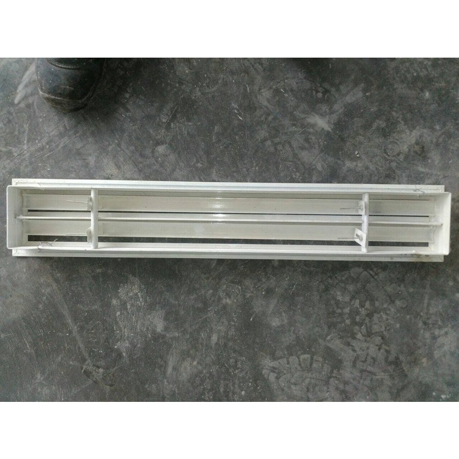 Jual linear slot Diffuser grill 120 x 10 + box + sock 8inch silver ...
