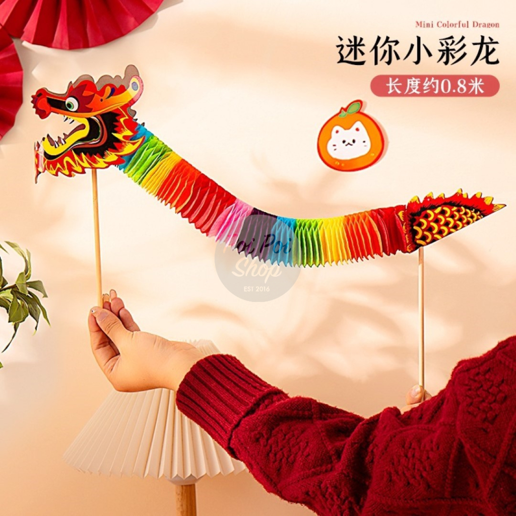 Jual Hiasan Naga Tarik Hiasan 80cm Gantungan Imlek CNY Mainan