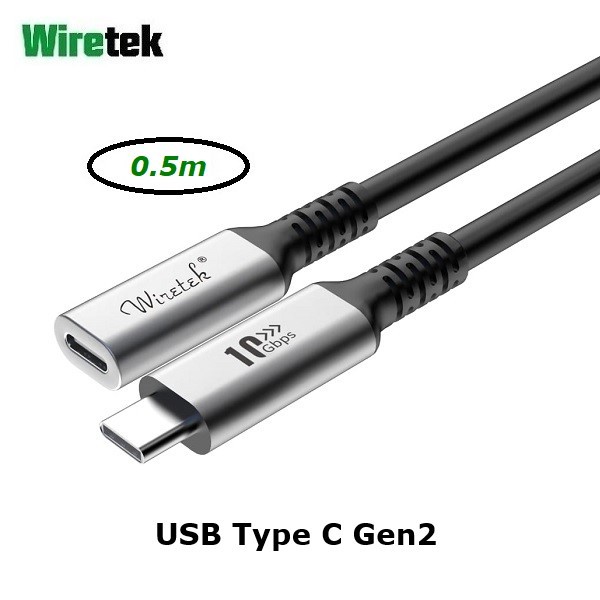 Jual USB Type C 3.1 Gen 2 Extension Male to Female 10Gbps WIRETEK