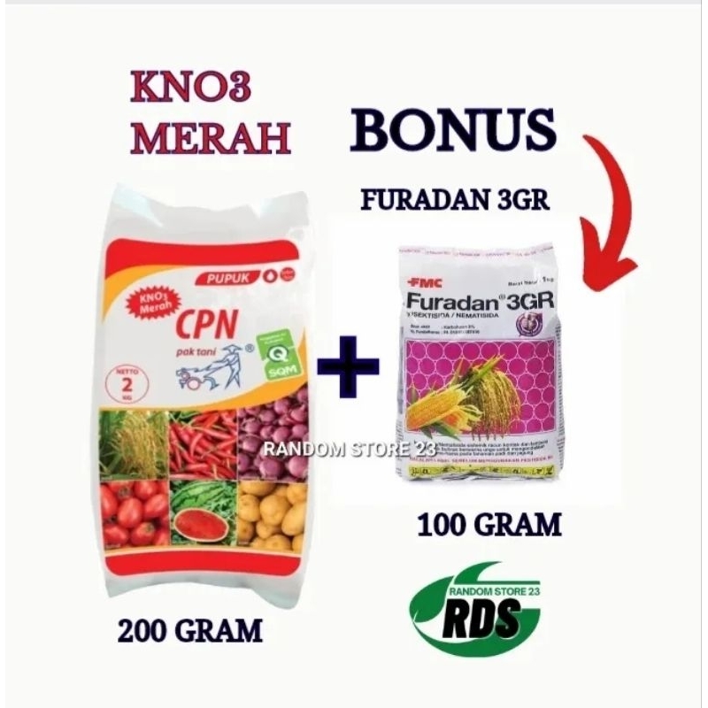 Jual Pupuk Kno Merah Cpn Gram Cap Pak Tani Bonus Furadan Gr