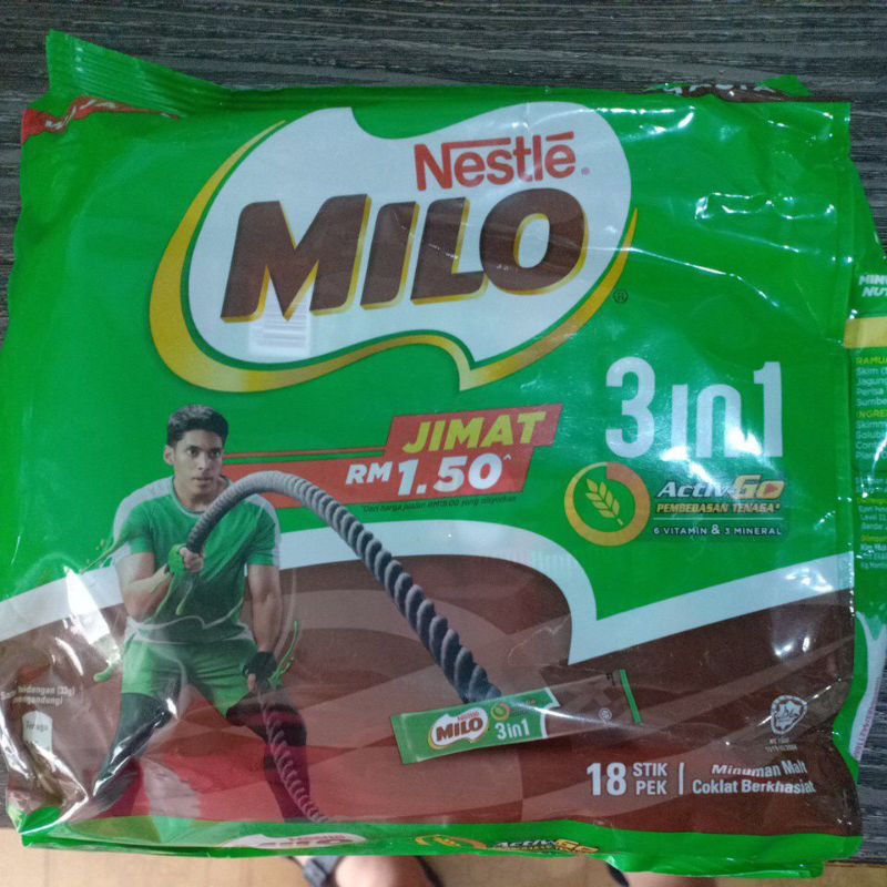 Jual Milo Nestle Malaysia isi 14 stok minuman coklat energi berkhasiat ...