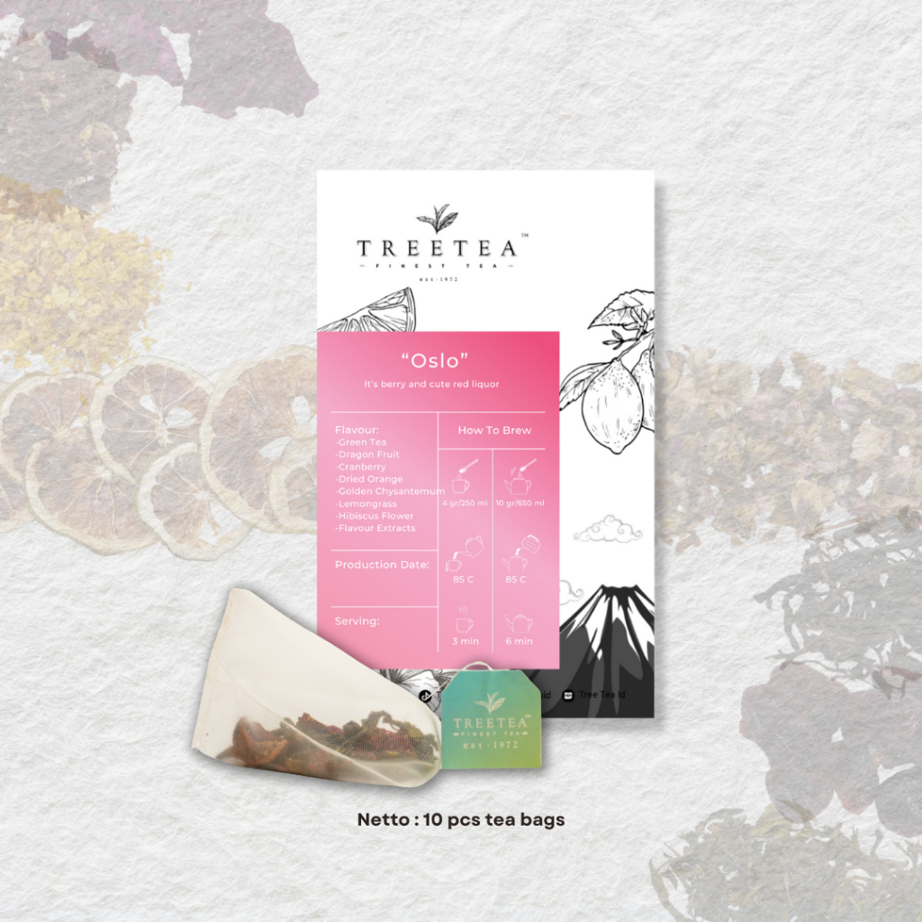 Jual OSLO - TreeTea Tea Bags Strawberry Flavour Teabags | Shopee Indonesia