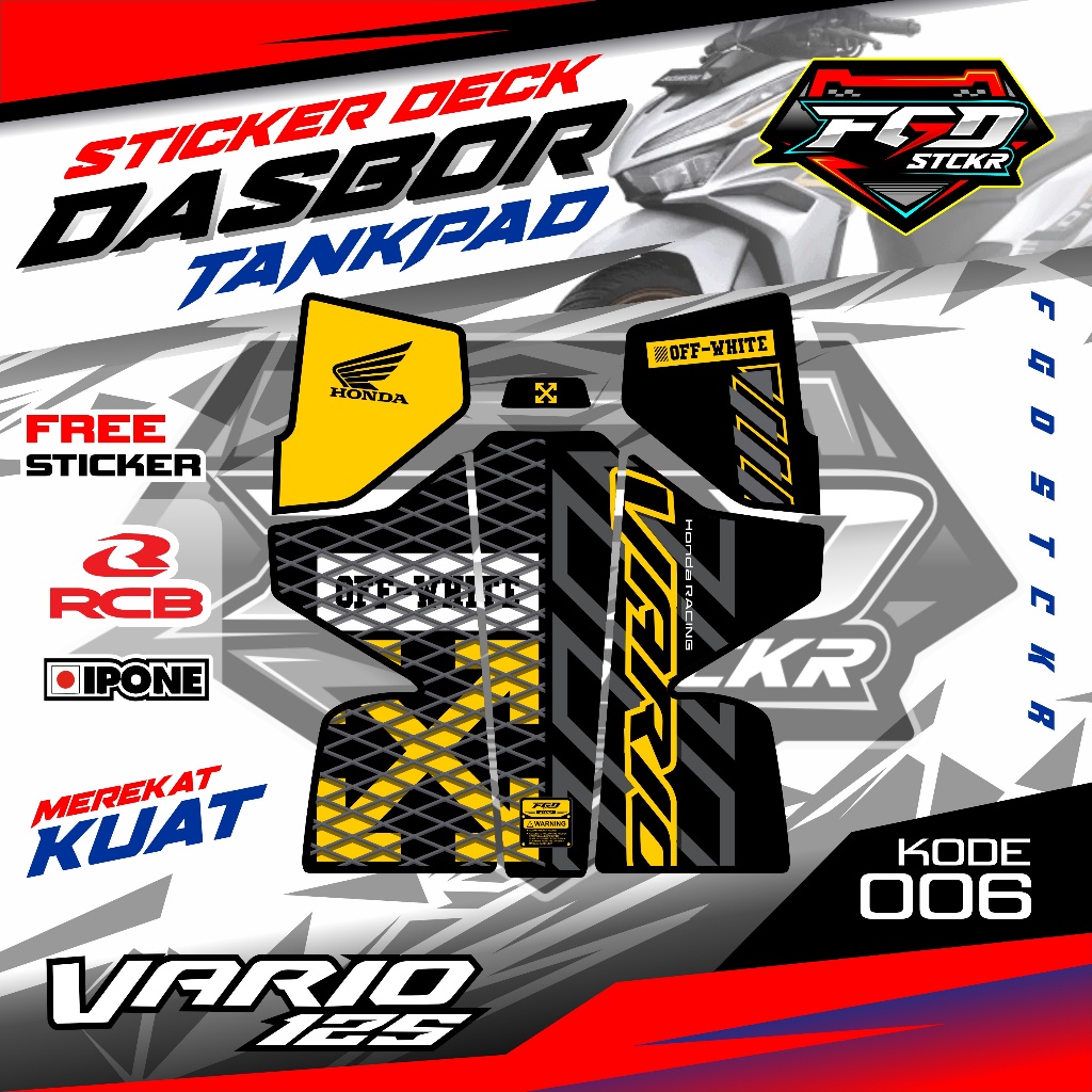 Jual Striping New Vario Pelindung Dashboard Tankpad Deckpad Stiker