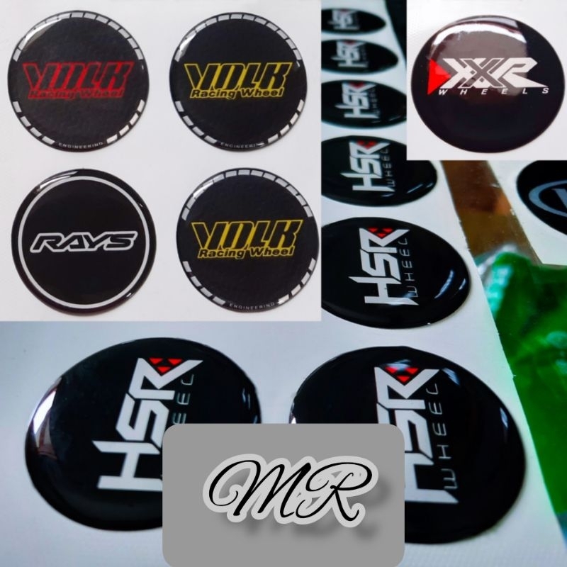 Jual STIKER TIMBUL ENKEI HSR RAYS RACING WHEEL SSR RESIN LENTUR ...
