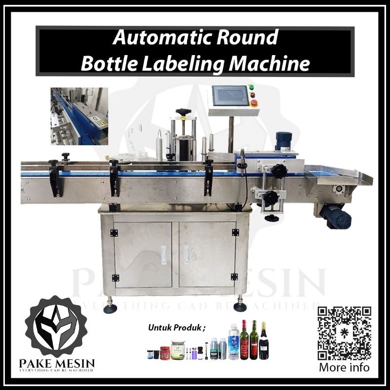 Jual Mesin Penanda Pemberi Label Botol Bulat Minuman Sabun Obat ...