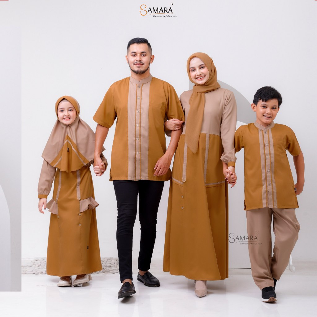 Jual Sarimbit Maple Family Golden Butter J05 - Gamis Lebaran 2024 Gamis ...