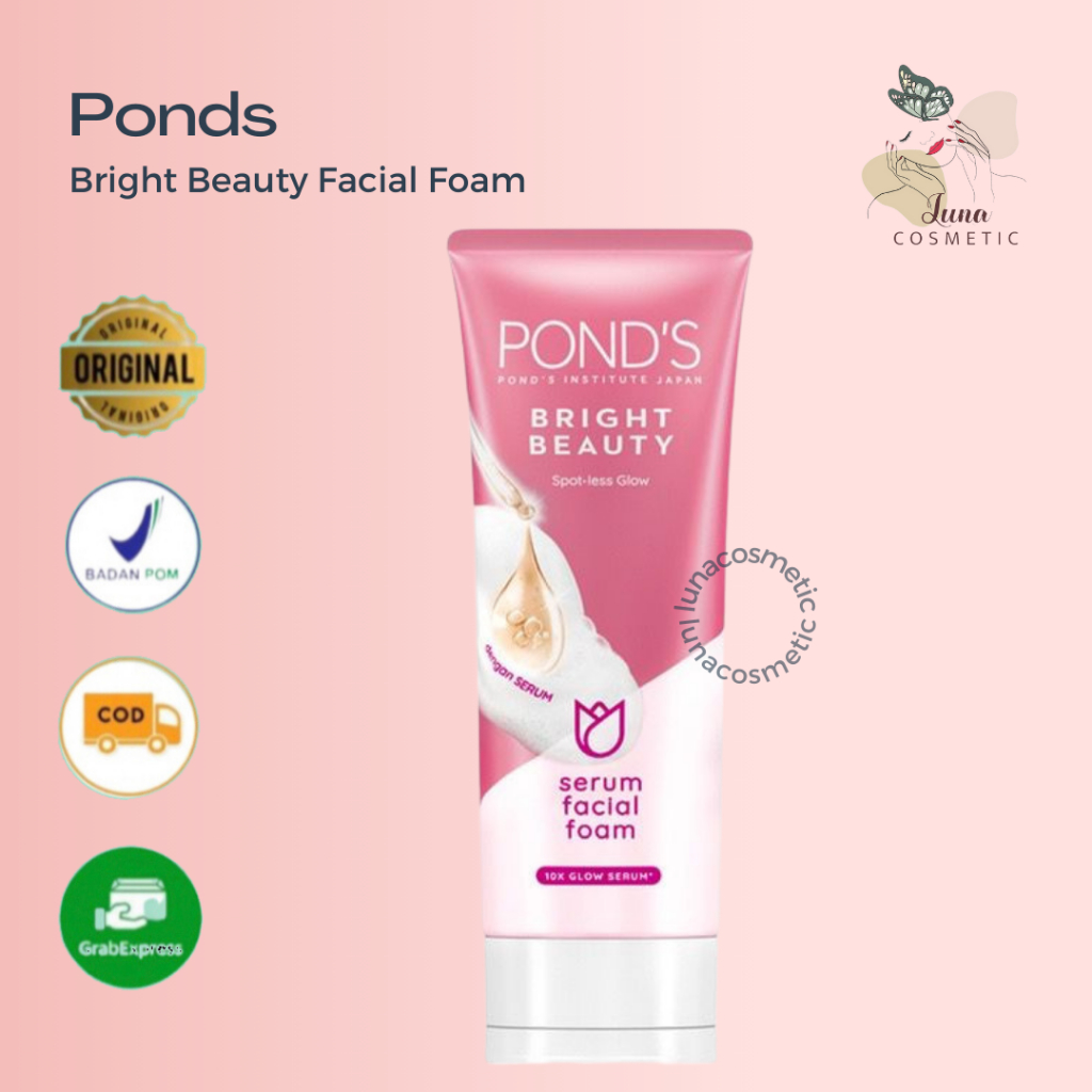 Jual Pond's Bright Beuaty Serum Facial Foam 100gr-50gr | Shopee Indonesia