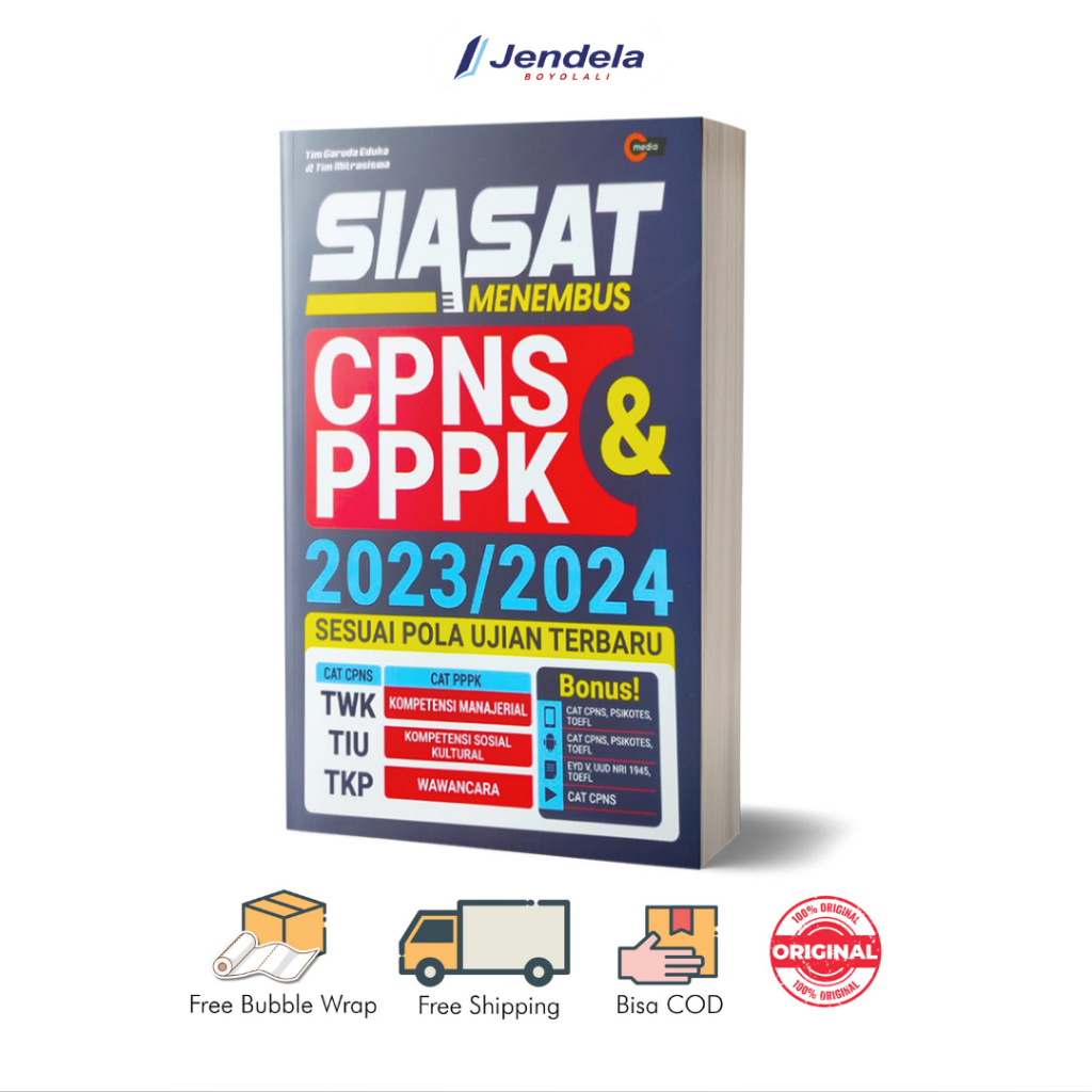 Jual Buku Siasat Menembus CPNS & PPPK 2023/2024 // 100% Original ...