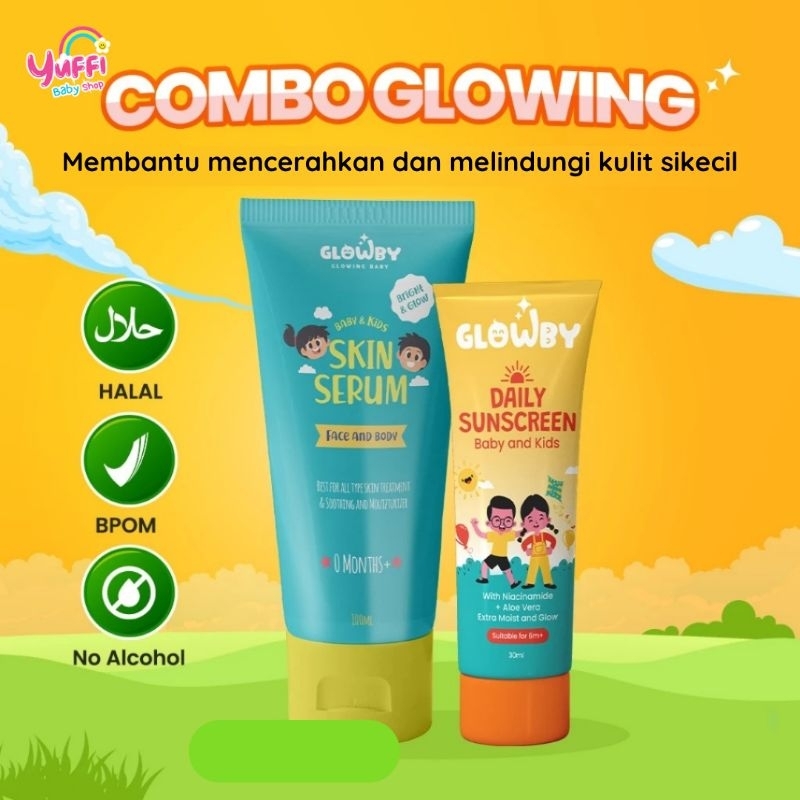 Jual Paket Glowby - Skin Serum Lotion (100ml) + Daily Sunscreen Baby ...