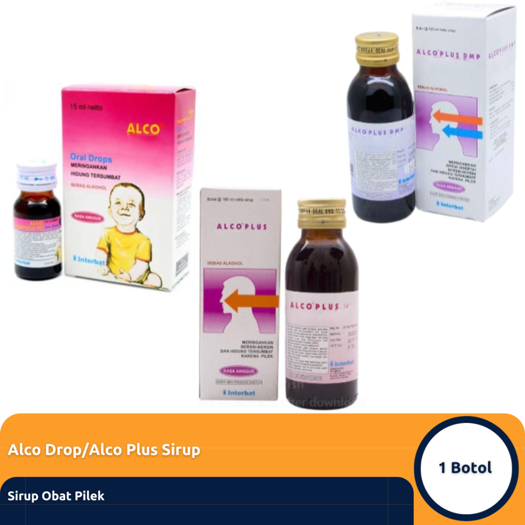 Jual [GRATIS ONGKIR] Alco Drop/Alco Plus/Alco Plus DMP Obat Pilek dan