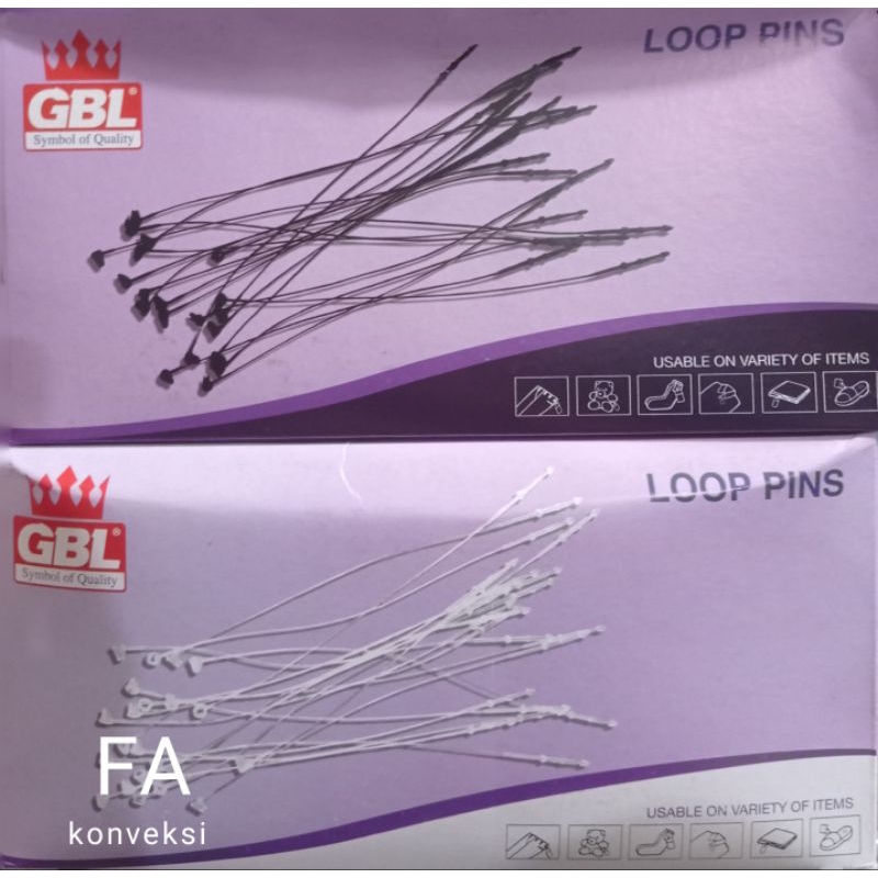 Jual Loop pin / loopin / stringping / tali hangtag | Shopee Indonesia