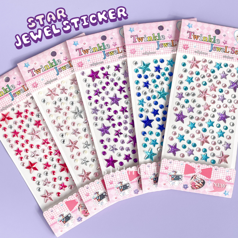 Jual STAR Jewel Sticker 3D Large / Stiker Kuku Timbul 3D Hiasan Anak ...