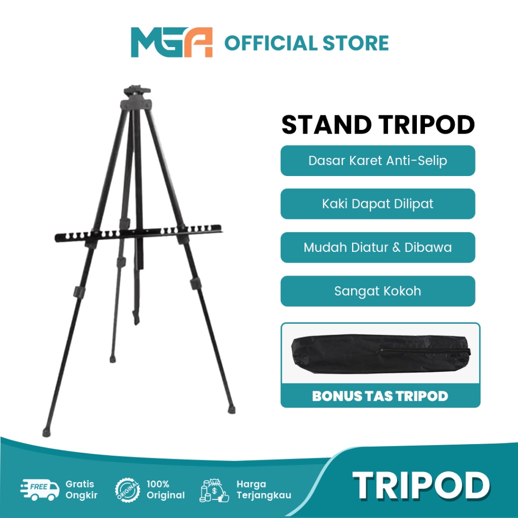 Jual Tripod Stand Frame Banner 1 Sisi / Frame Stand / Stand Foto