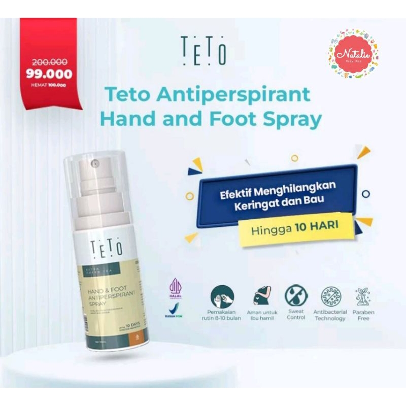 Jual TETO Hand and foot spray 30ml Penghilang Bau Tangan dan Kaki ...