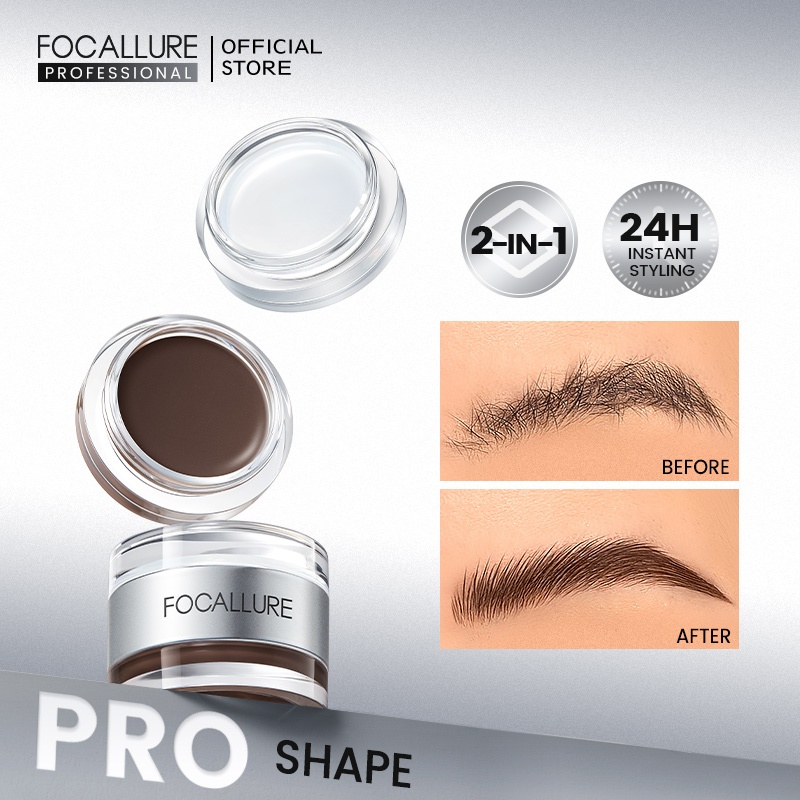 Jual FOCALLURE 2-in-1 Transparent Eyebrow Gel And Tinted Eyebrow Cream ...