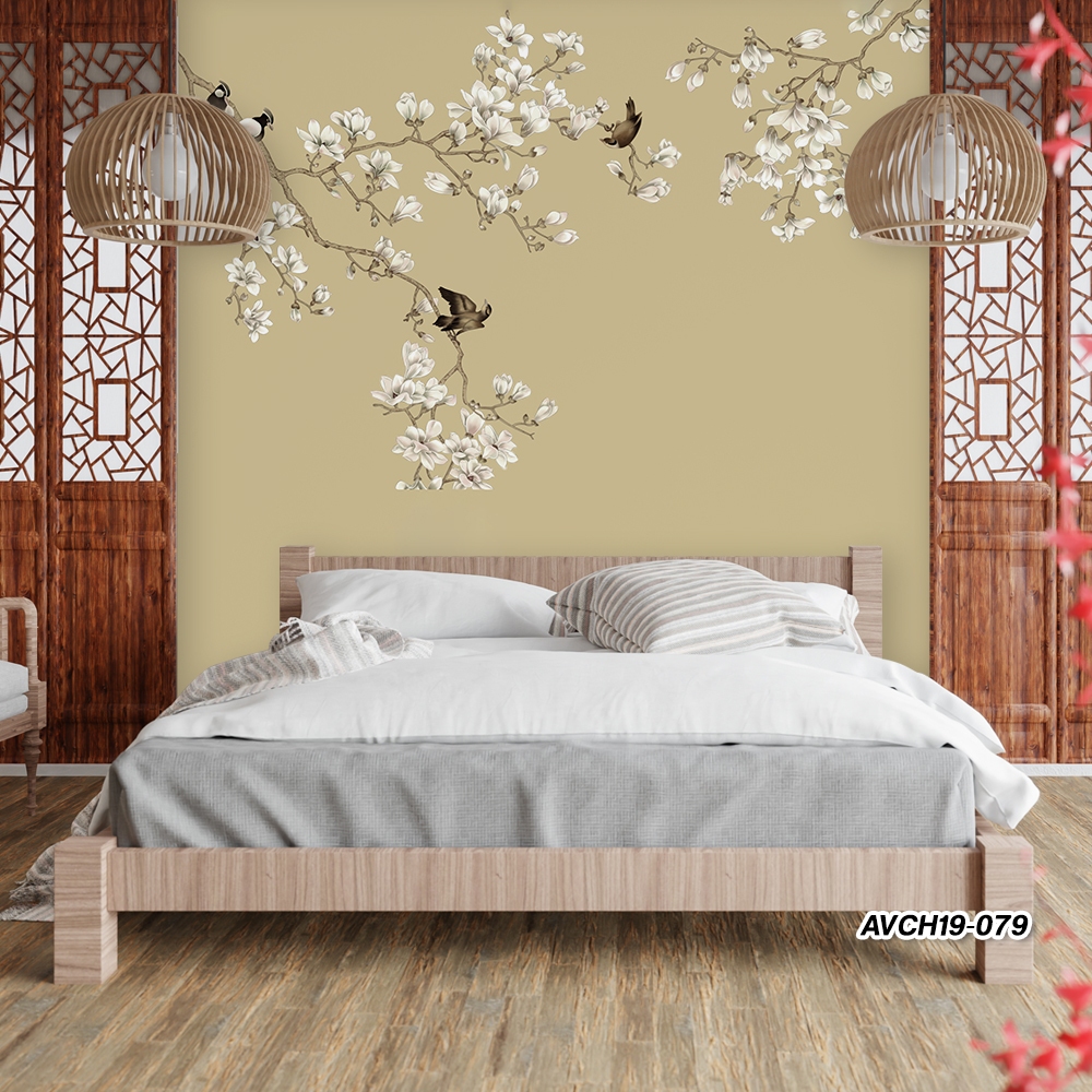 Jual Wallpaper Dinding Custom Motif Chinoiserie Spesial Imlek | Wall ...