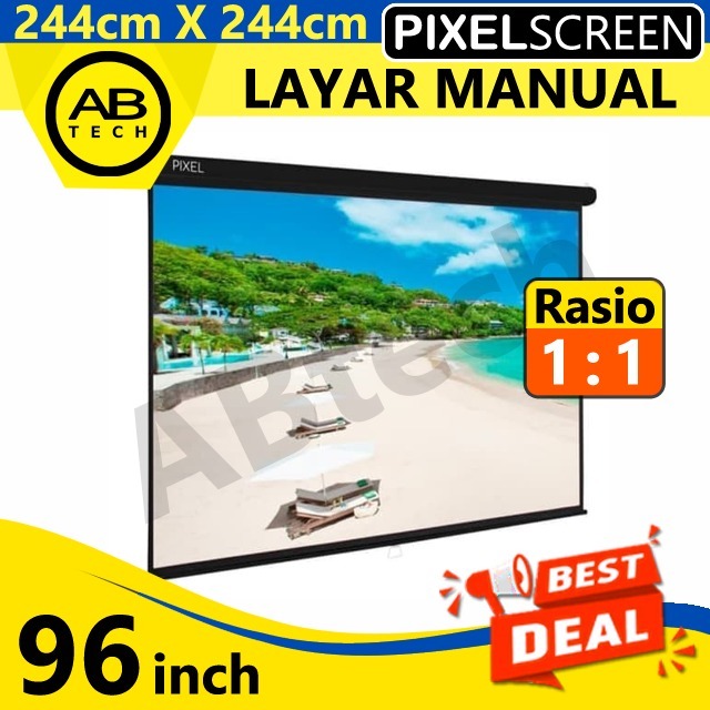 Jual Screen Projector PIXEL Manual 96