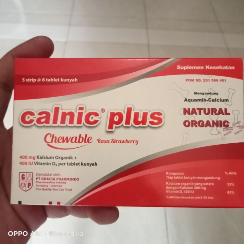 Jual CALNIC PLUS Chewable 30tablet | Shopee Indonesia