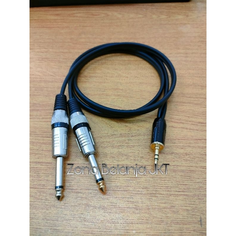 Jual KABEL AUDIO MIXER JACK AKAI MONO TO JACK AUX 3.5MM / KABEL AUDIO ...